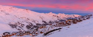 Stunning sunsets in Les Menuires, France